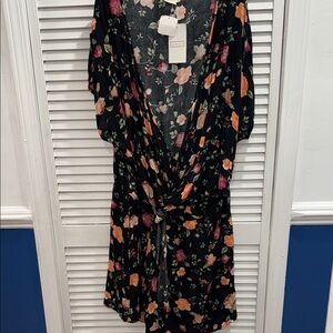 Elegant Floral Black Jumpsuit